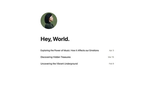 Hey 极简清爽的博客WordPress主题