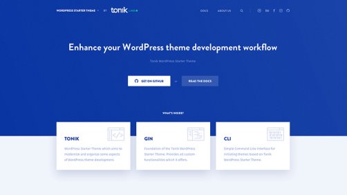 Tonic 蓝色创业者WordPress主题