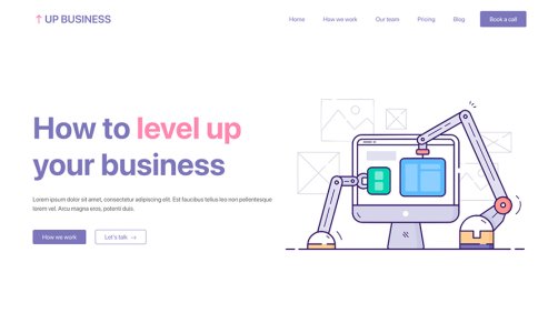 UP Business 清新的项目Hugo主题