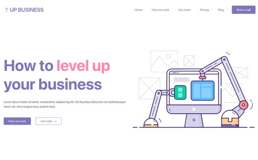 UP Business 清新的项目Hugo主题